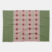 緑とピンク キッチンタオル (横)