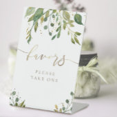 緑とフェイクグリッターは台座を支持する 台座サイン