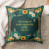 緑とフローラのリースのカスタマイズ クッション (ブランケット)