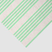 緑とベージュの5つのストライプパターン 薄葉紙 (詳細)