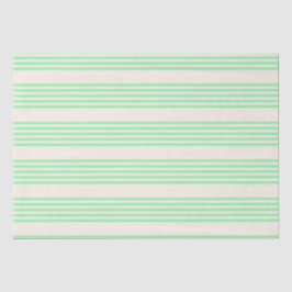 緑とベージュの5つのストライプパターン 薄葉紙