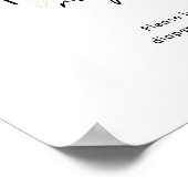 緑とモダン金ゴールドおむつラッフルベビーシャワー ポスター (角)