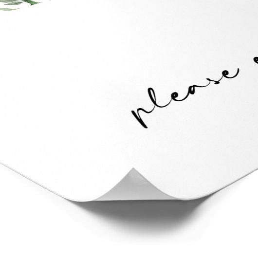 緑とモダン金ゴールドの赤ちゃんシャワー飲料の看板 ポスター (角)