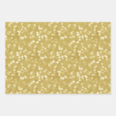 緑とモダン金ゴールド書道のクリスマス ラッピングペーパーシート (正面2)