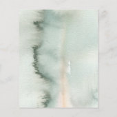 緑とユーカリ葉のメ結婚ニュー チラシ (裏面)