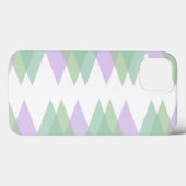 緑とライラックの三角形 ケース・メート iPhoneケース Case-Mate iPhoneケース (裏面 (横))