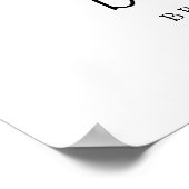 緑と写真のブライダルシャワー歓迎 ポスター (角)