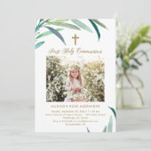 緑と写真第1聖餐式招待状 案内状 (スタンド正面)