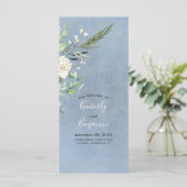 緑と埃っぽい青の結婚式 プログラム (スタンド正面)