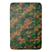 緑と強いオレンジ色のベルガモット肌の質感 バスマット (正面縦)