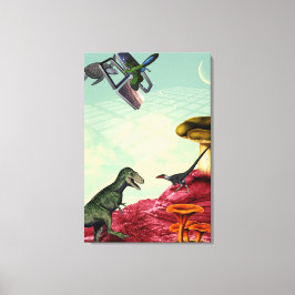 緑と息をのむ惑星 キャンバスプリント