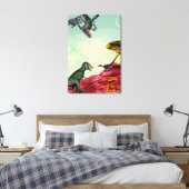 緑と息をのむ惑星 キャンバスプリント (インサイチュ (寝室))