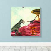 緑と息をのむ惑星 キャンバスプリント (インサイチュ (ウッドフロア))