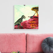 緑と息をのむ惑星 キャンバスプリント (インサイチュ (リビング))