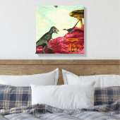 緑と息をのむ惑星 キャンバスプリント (インサイチュ (寝室))