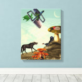 緑と息をのむ惑星 キャンバスプリント (インサイチュ (ウッドフロア))