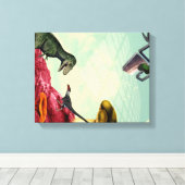 緑と息をのむ惑星 キャンバスプリント (インサイチュ (ウッドフロア))