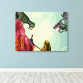 緑と息をのむ惑星 キャンバスプリント (インサイチュ (ウッドフロア))