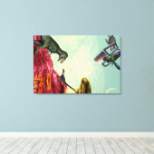 緑と息をのむ惑星 キャンバスプリント (インサイチュ (ウッドフロア))