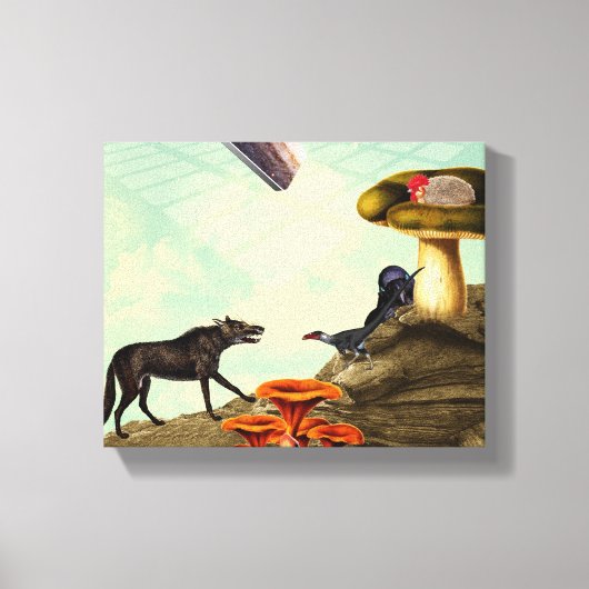 緑と息をのむ惑星 キャンバスプリント (正面)