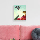 緑と息をのむ惑星 キャンバスプリント (インサイチュ (リビング))