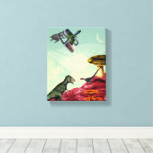 緑と息をのむ惑星 キャンバスプリント (インサイチュ (ウッドフロア))