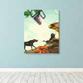 緑と息をのむ惑星 キャンバスプリント (インサイチュ (ウッドフロア))