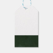 緑と星空のクリスマス ギフトタグ (正面)