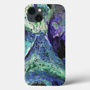 緑と暗い絡み合ったララグーナ iPhone 13ケース