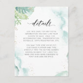 緑と水の色の詳細エンクロージャカード エンクロージャーカード (正面)