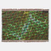 緑と汚れ、傷と壁効果 スローブランケット (正面)