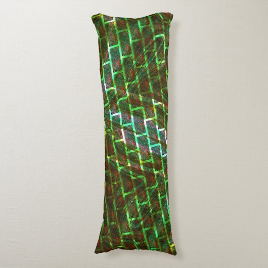 緑と汚れ、傷と壁効果 ボディピロー (正面縦)