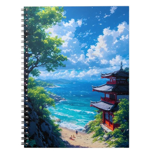 緑と海の道 ノートブック (正面)