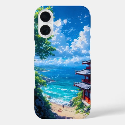 緑と海の道 Case-Mate iPhoneケース (裏面)