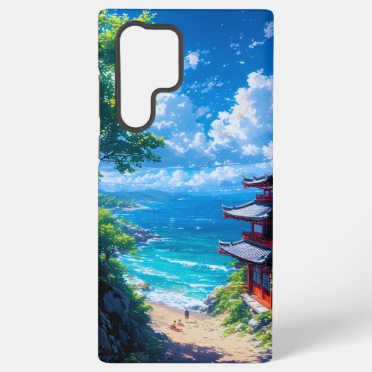 緑と海の道 SAMSUNG GALAXYケース (裏面)