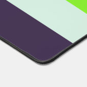 緑と深いの梅ストライプの模様 デスクマット (コーナー)