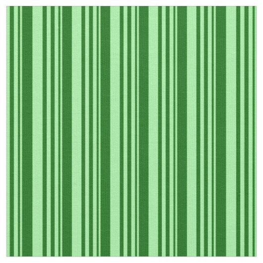 緑と濃い緑の色ののパタストライプーン ファブリック (クローズアップ)