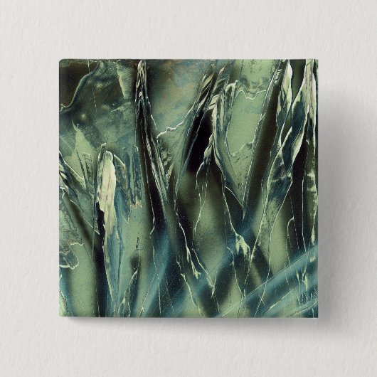 緑と灰色から黒 缶バッジ (正面)