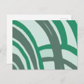 緑と灰色のアーチ ポストカード (正面/裏面)