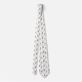 緑と灰色のモダンクリスマスツリー ネクタイ (裏面)