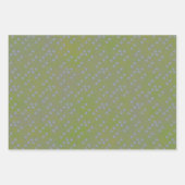 緑と灰色の幾何学的な折り返し紙シート ラッピングペーパーシート (正面2)