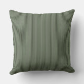 緑と灰色ストライプの クッション (裏面)