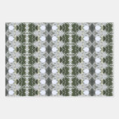 緑と灰色 ラッピングペーパーシート (正面2)