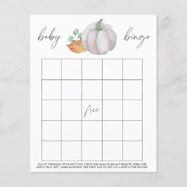 緑と白いカボチャ – ベビービンゴゲーム