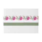 緑と白い花の結婚枝 招待状ベリーバンド (裏面例)