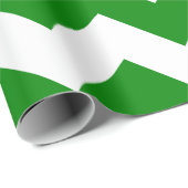 緑と白のエキストララージシェブロンのラッピング紙 ラッピングペーパー (ロールコーナー)