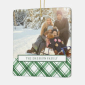 緑と白のオーナメント セラミックオーナメント (左)