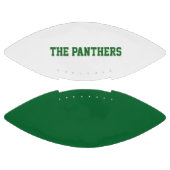 緑と白のカスタム アメリカンフットボール (パネル)