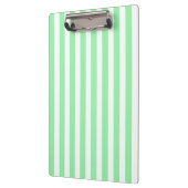 緑と白のキャンディストライプー クリップボード (左)