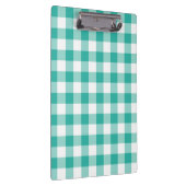 緑と白のギンガムチェックパターン クリップボード (右)